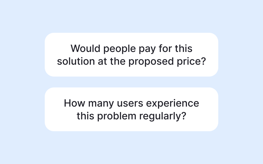 Differentiate validation from ideation