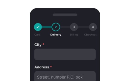Display a progress tracker