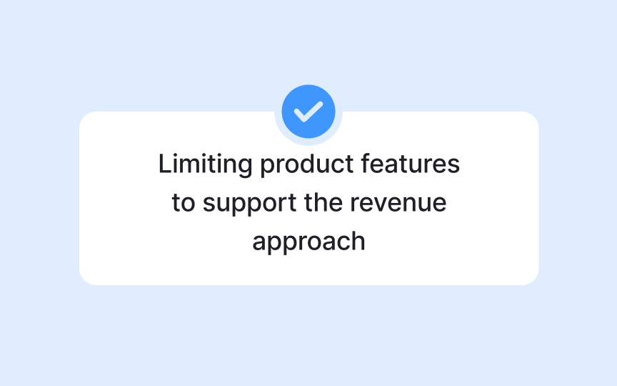 Distinguish business strategy from product strategy Bad Practice