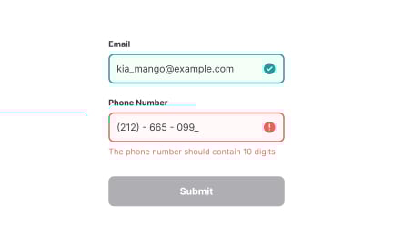 Use multiple cues for accessible inputs