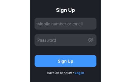 Limit signing up to one page