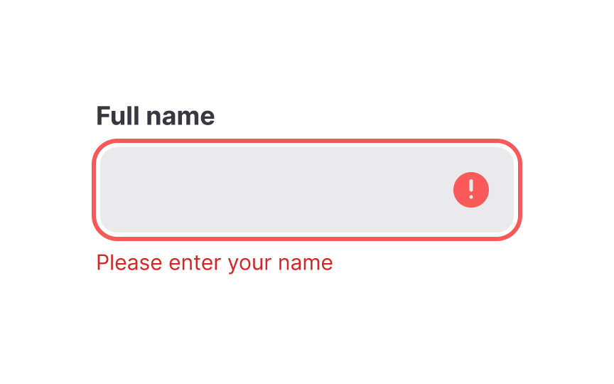 Don’t make users feel bad Best Practice