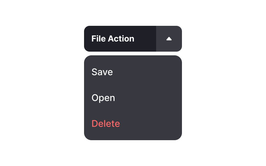 Dropdown button