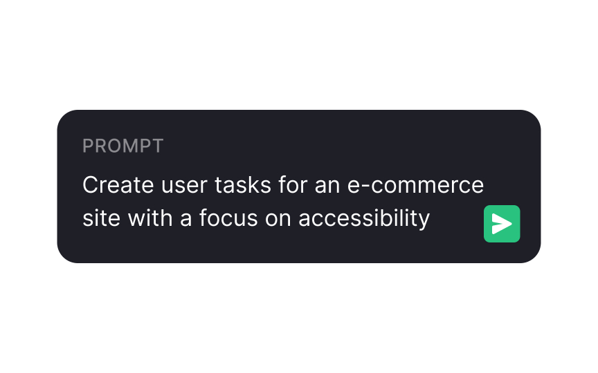 Draft user tasks for a testing session Bad Practice