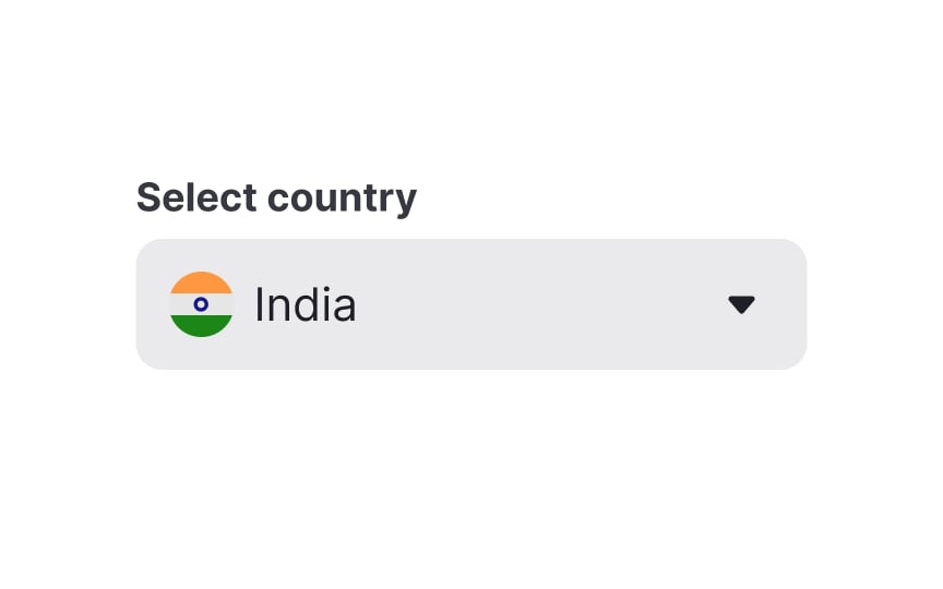 Select input