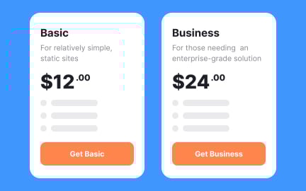 Use meaningful pricing plan names