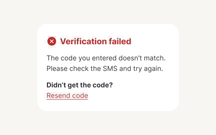 Error messages