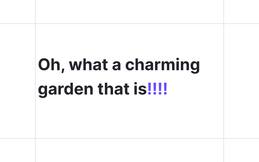 Exclamation points
