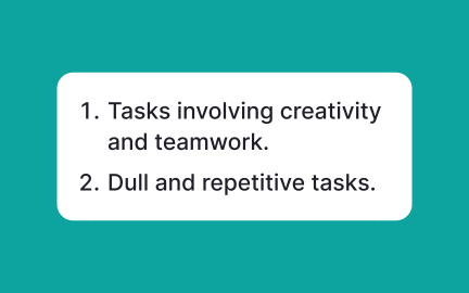 Explore motivation behind tasks