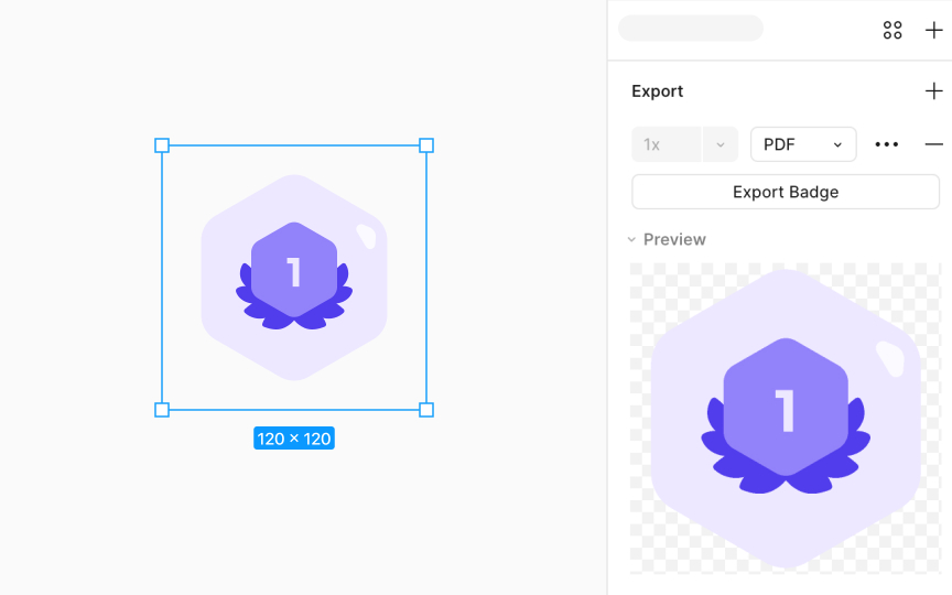 Export settings