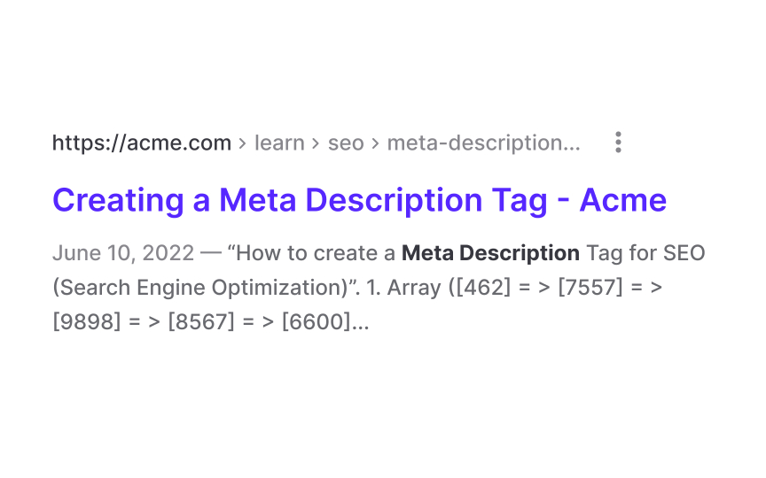 Familiarize yourself with SEO Bad Practice