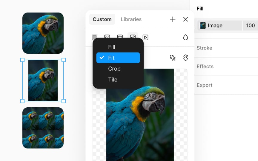 Fill modes