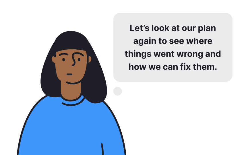 Focus on the process to de-escalate Best Practice