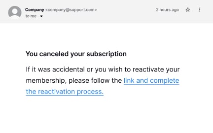 Follow-up via email