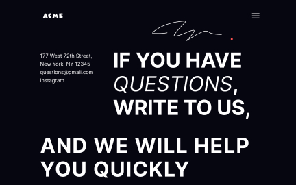 Negative space ensures legibility