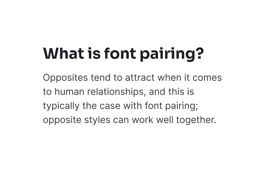 Font pairing and hierarchy assessment Best Practice