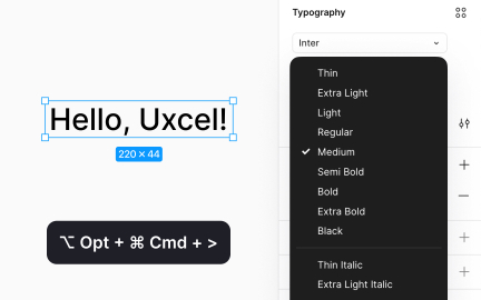 Font weight