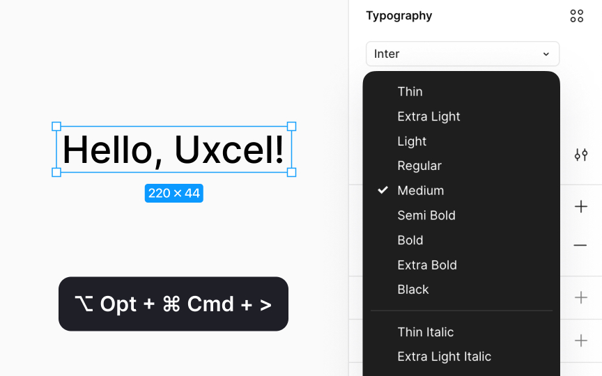 Font weight
