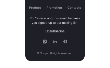 Include useful information in footers