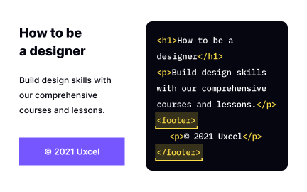 The <footer> tag