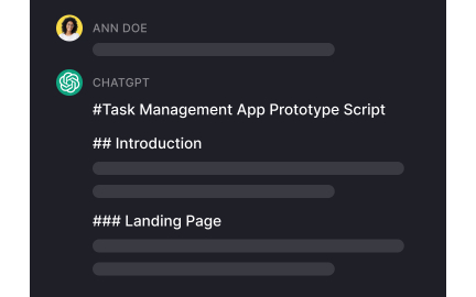 Generate prototype scripts