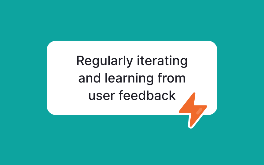 Get used to continuous iterations Best Practice