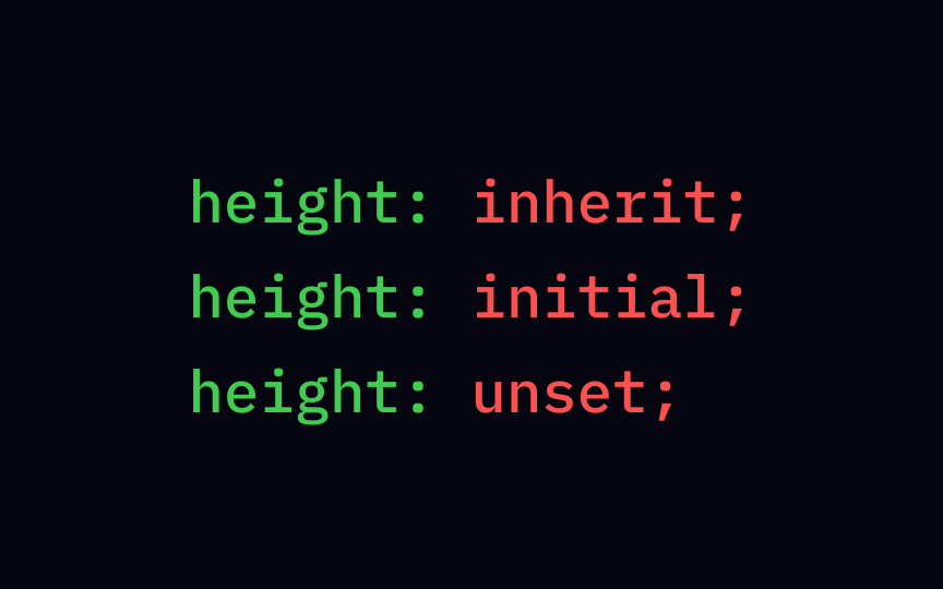 CSS global values