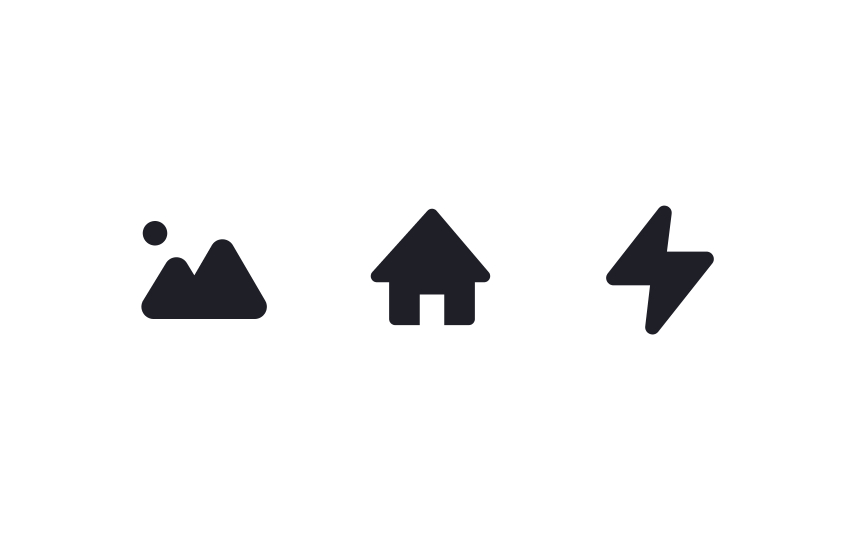 Filled icons