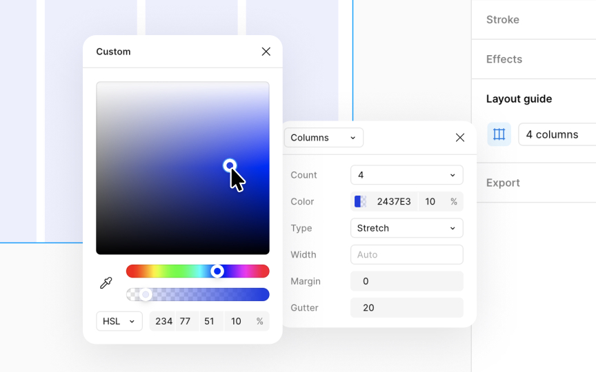 Grid color