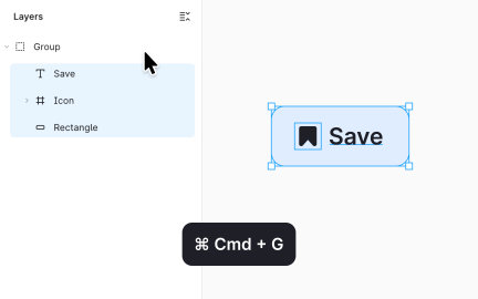 Grouping layers