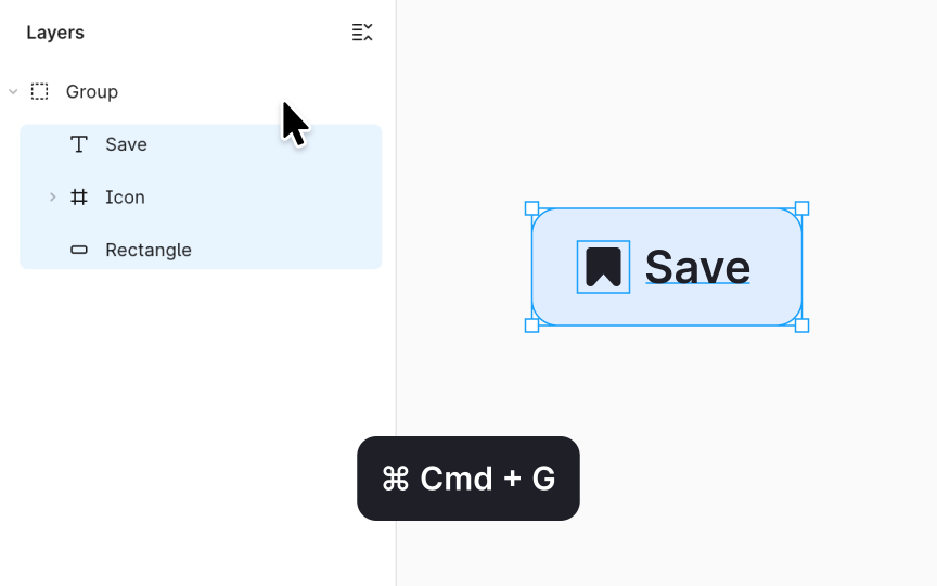 Grouping layers