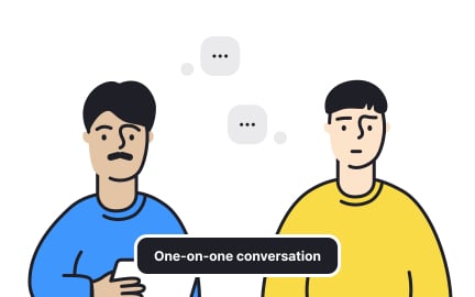 Have an informal dialog