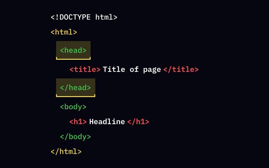 The <head> tag