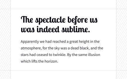 Header vs. body fonts