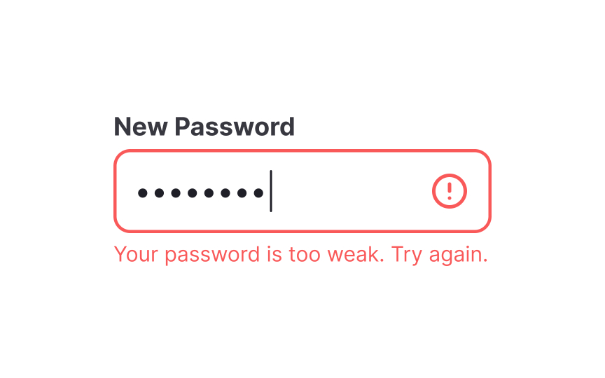 Help users recognize and recover from errors Bad Practice