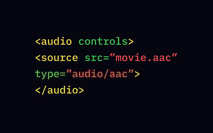 HTML-supported audio formats Bad Practice