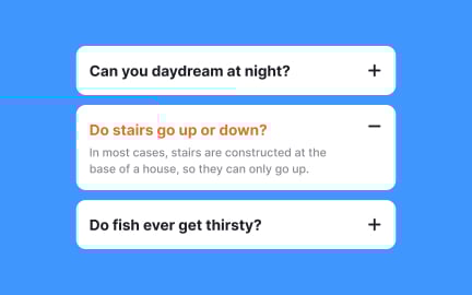 Indicate section state