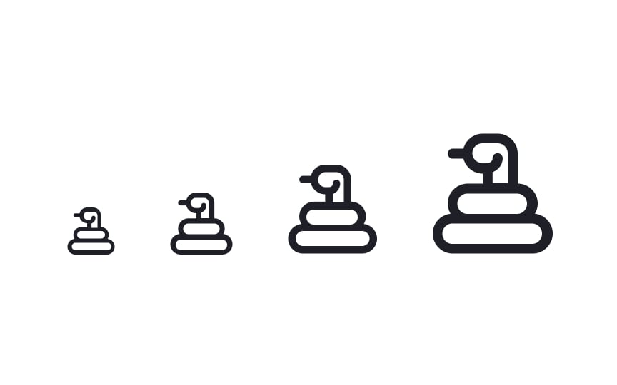 Ensure your icons scale correctly Bad Practice