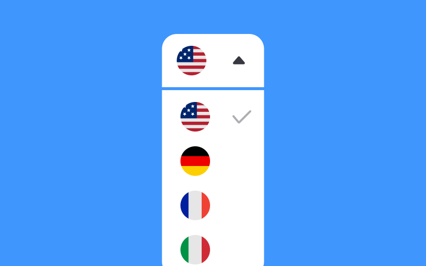 Indicate the page language in text Bad Practice