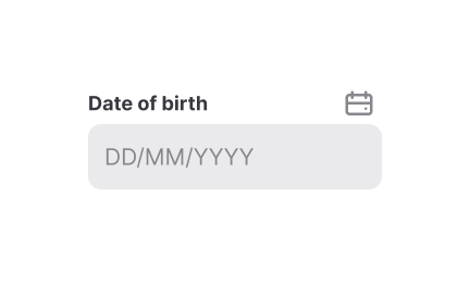 Modal date input