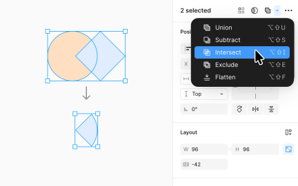 Intersect selection