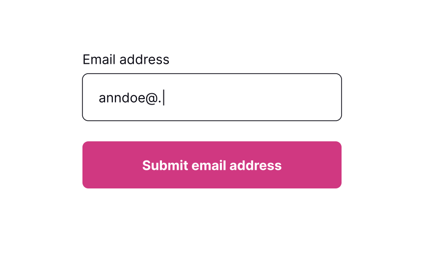 Keep the input in default state
