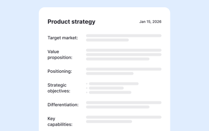 Key components of a product strategy