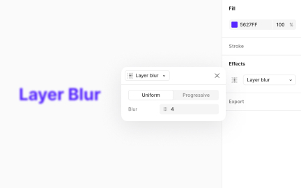 Layer blur