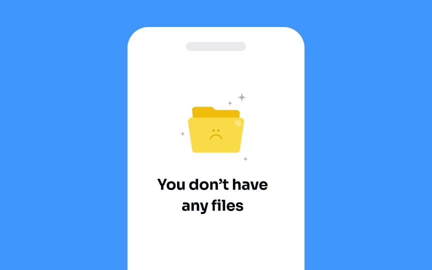 Leverage empty states Bad Practice