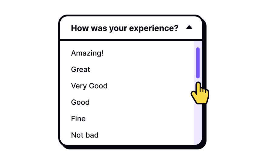 Limit the number of options Bad Practice