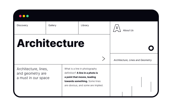 Lines in compositions