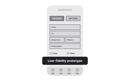 Low-fidelity prototypes
