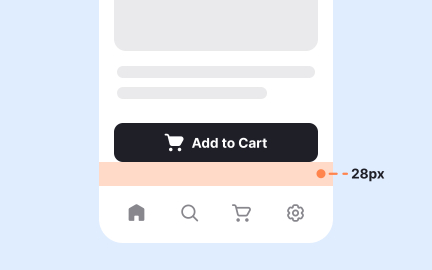 Managing internal and external spacing