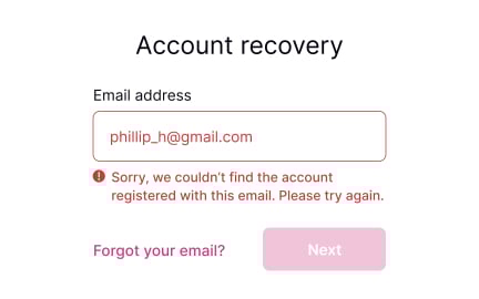 Meaningful error messages